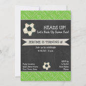 Uitnodiging voor voetbalwedstrijd (Voorkant)