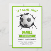 Uitnodiging voor voetbalwedstrijd (Voorkant)