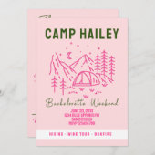 Uitnodiging voor vrijgezellenweekend (Voorkant / Achterkant)