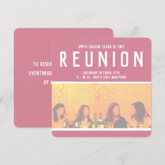 Uitnodiging voor vrouwen evenement in roze en geel