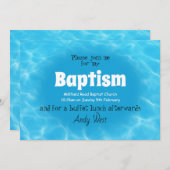 Uitnodiging voor wateren van de doop (Voorkant / Achterkant)