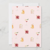 Uitnodiging voor waterverf cocktails voor 30e verj (Achterkant)