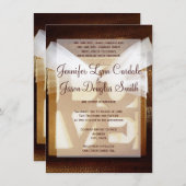 Uitnodiging voor weddenschappen in het Rustische l (Voorkant / Achterkant)