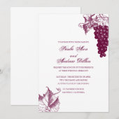 Uitnodiging voor weddenschappen over wijn (Voorkant / Achterkant)