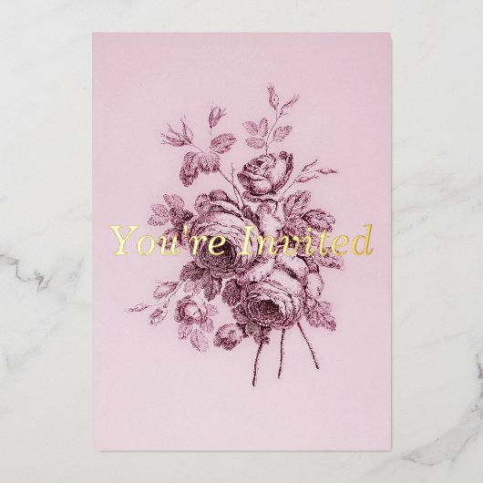  uitnodiging voor weddenschappen tussen Rozen (Voorkant)