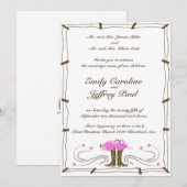 Uitnodiging voor Westerne bruiloft (Voorkant / Achterkant)