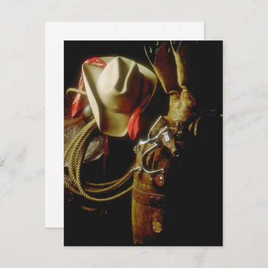 Uitnodiging voor Westerne Draag versnellingsbak bl (Voorkant / Achterkant)