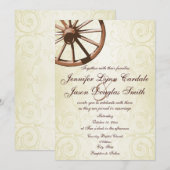 Uitnodiging voor Westerne wielweddenschappen in he (Voorkant / Achterkant)