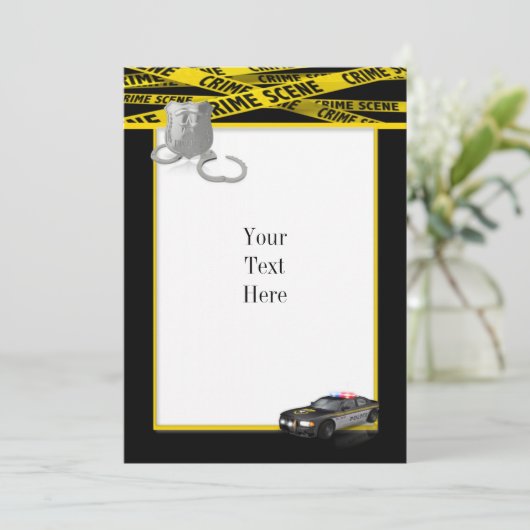 uitnodiging voor wetshandhaving (Staand voorkant)