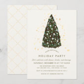 Uitnodiging voor White Business Christmas Holiday  (Voorkant / Achterkant)