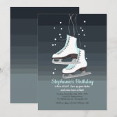 Uitnodiging voor White Ice Schaatsen (Voorkant / Achterkant)