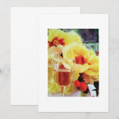 UITNODIGING VOOR WIJN EN BLOEMEN (Voorkant / Achterkant)