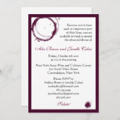 Uitnodiging voor wijnpartij (Voorkant / Achterkant)