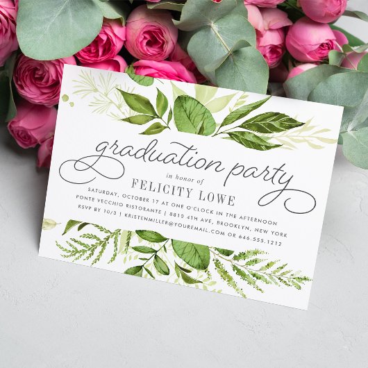 Uitnodiging voor Wild Meadow Graduation Party