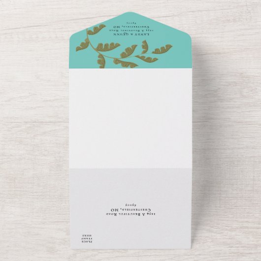 Uitnodiging voor Wild Safari Big Cats Bruiloft All (Buitenkant)