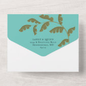 Uitnodiging voor Wild Safari Big Cats Bruiloft All (Achterkant)