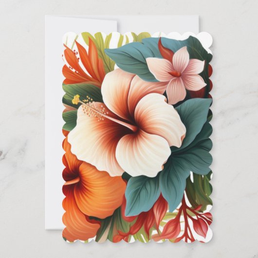 Uitnodiging voor Wildflower Gatefold-huwelijk, Moo (Achterkant)