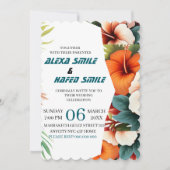 Uitnodiging voor Wildflower Gatefold-huwelijk, Moo (Voorkant)