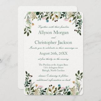 Uitnodiging voor Wildflower Wedding