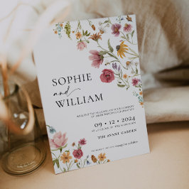 Uitnodiging voor Wildflower Wedding