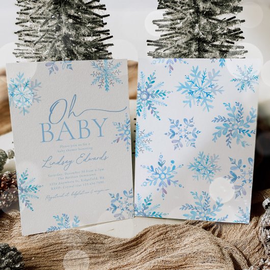 Uitnodiging voor winter baby shower