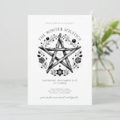 Uitnodiging voor Winter Solstice Feest (Staand voorkant)