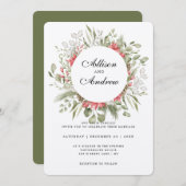 Uitnodiging voor winterbruiloft van het foreset Fo (Voorkant / Achterkant)