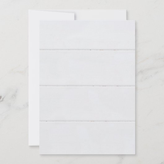 uitnodiging voor witte bruiloft met envelop met iv (Achterkant)