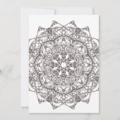 Uitnodiging voor witte en zwarte moslimbruiloft (Achterkant)