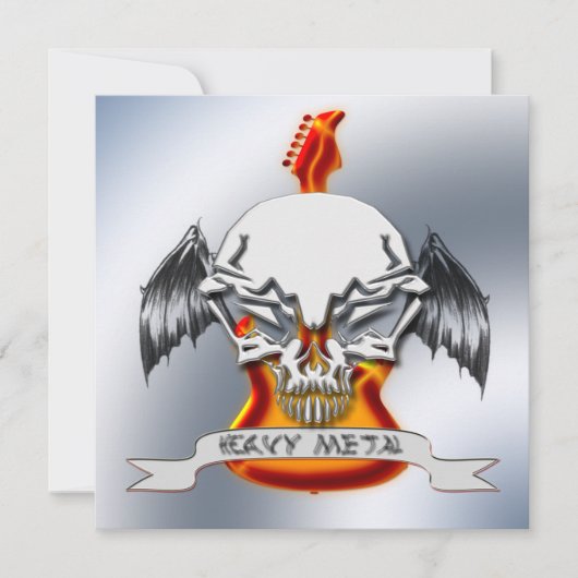 Uitnodiging voor zeer metalen partijen (Voorkant)