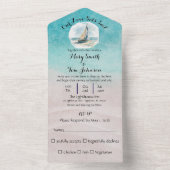 Uitnodiging voor zeilbruiloft (Binnen)