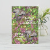 Uitnodiging voor Zoenende Paddenstoelen (Staand voorkant)