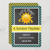 Uitnodiging voor zomerafspeeldatum (Voorkant / Achterkant)