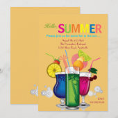 Uitnodiging voor zomerkoelers (Voorkant / Achterkant)