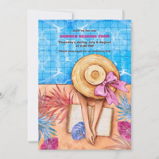 Uitnodiging voor zomerlezing (Voorkant)
