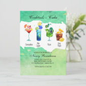 Uitnodiging voor zomerse drankjes (Staand voorkant)