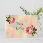 Uitnodiging voor zomerweduwen Roos (Staand voorkant)