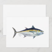 Uitnodiging voor zwarte tonijn (Voorkant / Achterkant)