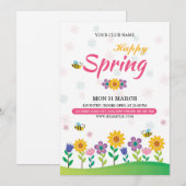 Uitnodiging voorjaarsfestival (Voorkant / Achterkant)