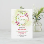 Uitnodiging voorjaarsfestival (Staand voorkant)