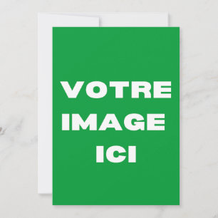 Uitnodiging - Votre afbeelding ici - personnalisée