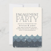 Uitnodiging  Waves Engagement Party (Voorkant)
