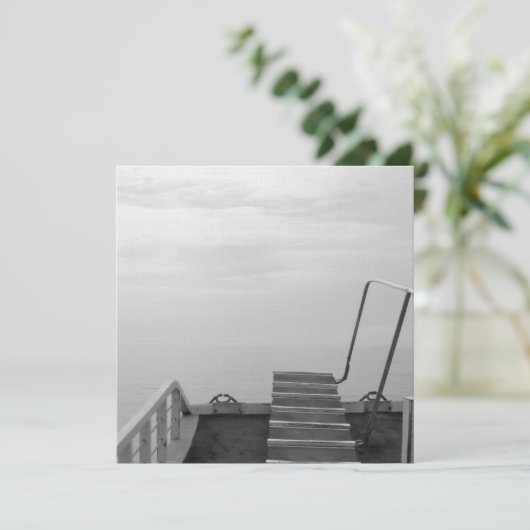 Uitnodiging/Wenskaart - Foto Titanic versie Kaart (Staand voorkant)