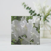 Uitnodiging - White Azaleas (Staand voorkant)