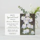 UITNODIGING WHITE LILY OF THE VALLEY FEestJE (Staand voorkant)