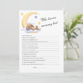 Uitnodiging Wie kent mama het beste.  (Staand voorkant)