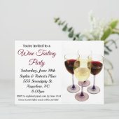 Uitnodiging wijnpartij (Staand voorkant)