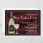 Uitnodiging wijnpartij (Voorkant / Achterkant)