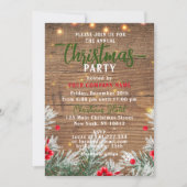 Uitnodiging Winter Greens Bedrijfs Kerstfeest (Voorkant)