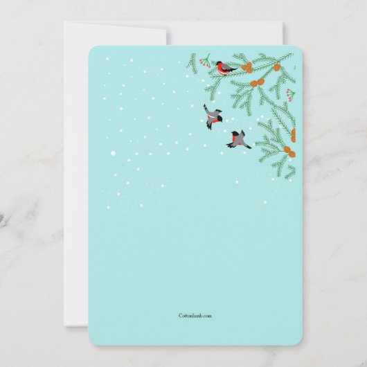 Uitnodiging Winter Vogels (Achterkant)